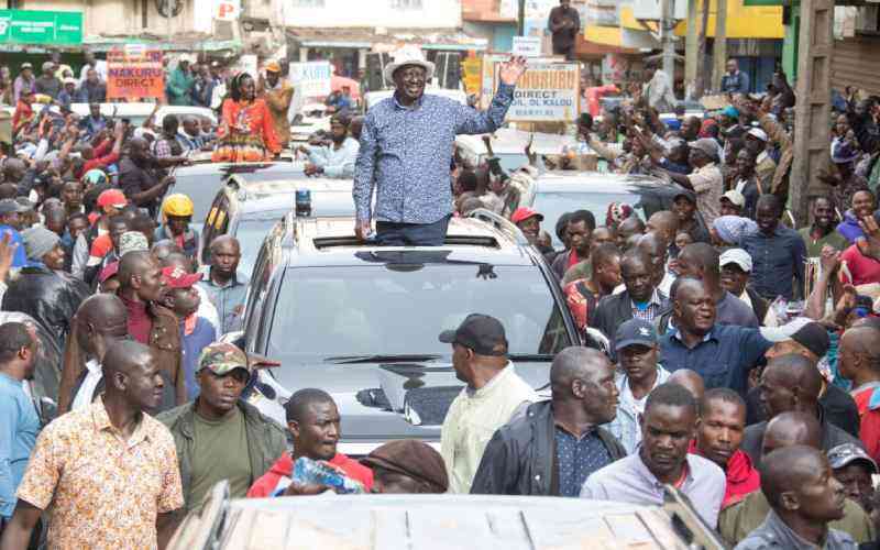Raila Leads Peaceful Demos